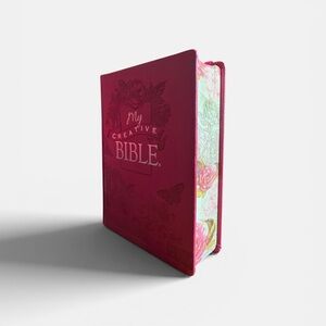 KJV My Creative Bible, Faux Leather Hardcover w/Elastic Closure, Pink Floral